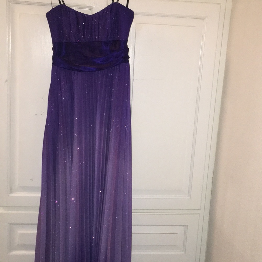 purple prom dress